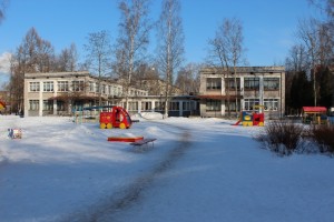 детский сад зимой